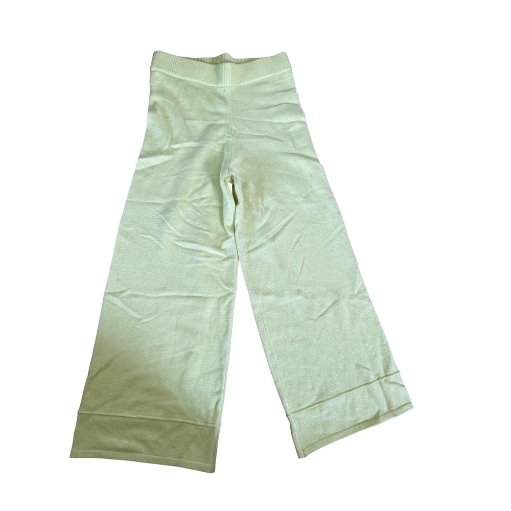 The Drop light green high waisted wide leg sweatpants